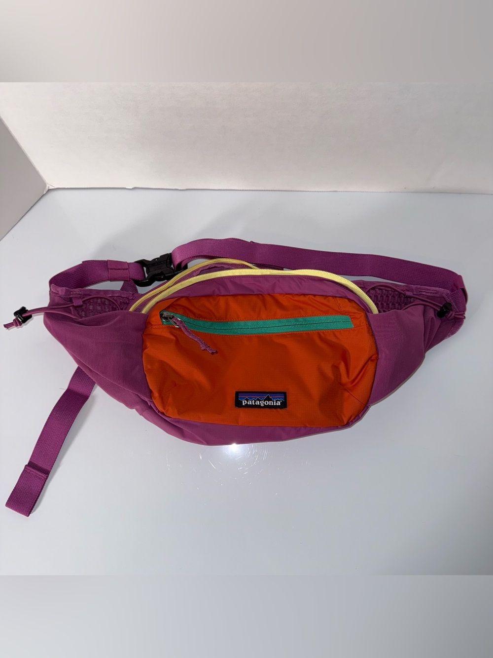 PATAGONIA Gorpcore hiking day pack multi pocket neon color block belt bag